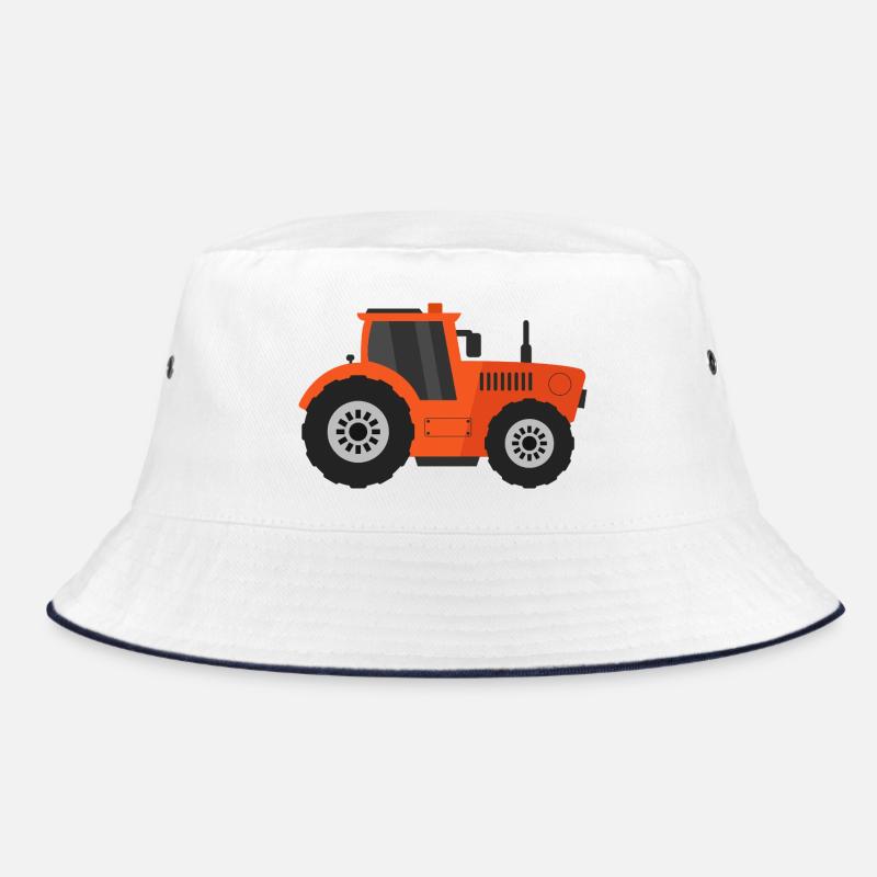 Traktor - Bucket Hat - Weiß/Navy