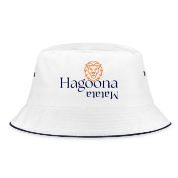 GIUDAN Jugendwort 25 Collection: Hagoona Matata  - Bucket Hat - Weiß/Navy - Vorne