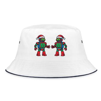 Robot du Père Noël - Bob - blanc/marine - Devant