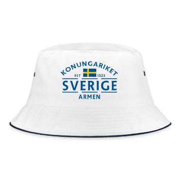 Stockholm 1252 Sweden - Bucket Hat - white/navy - Front
