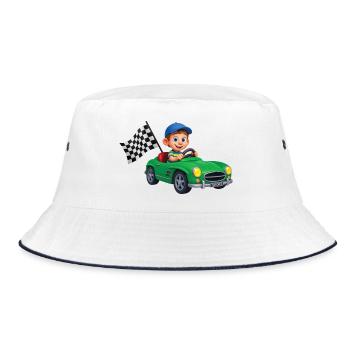 WORLD CHAMPION DRIVER - baby & kids - Bucket Hat - white/navy - Front