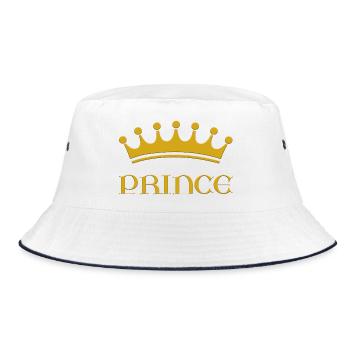 Prince - Bucket Hat - Weiß/Navy - Vorne