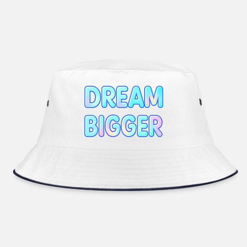 Dream Bigger Gradient Typografie Bucket Hat