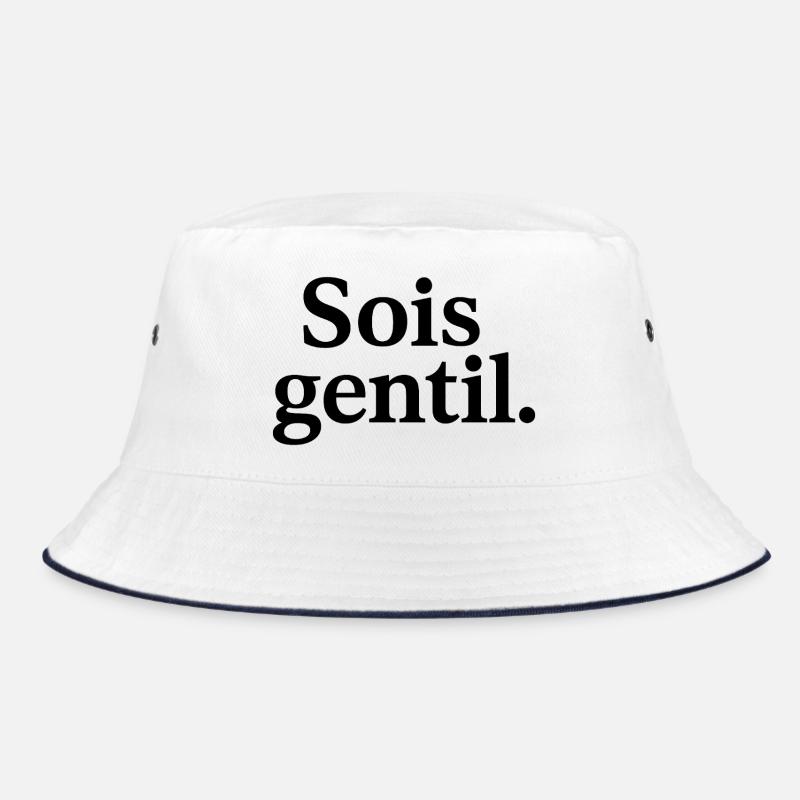 Be Kind: Bold Black Typography Bucket Hat