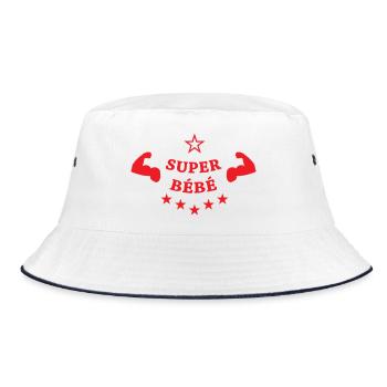  super bébé - cadeau de naissance - Bob - blanc/marine - Devant