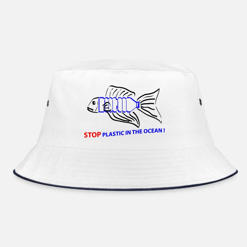 Fish and plastic Bucket Hat