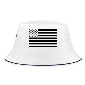United States flag - Bucket Hat - white/navy - Front
