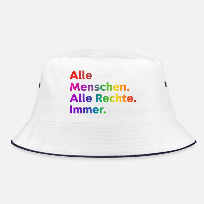 All People All Rights Always Statement Bucket Hat