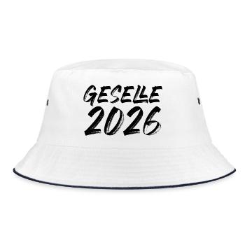 Journeyman 2026 - Bucket Hat - white/navy - Front