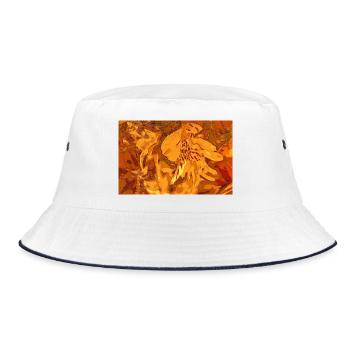 Ockerfantasie - Bucket Hat - Weiß/Navy - Vorne