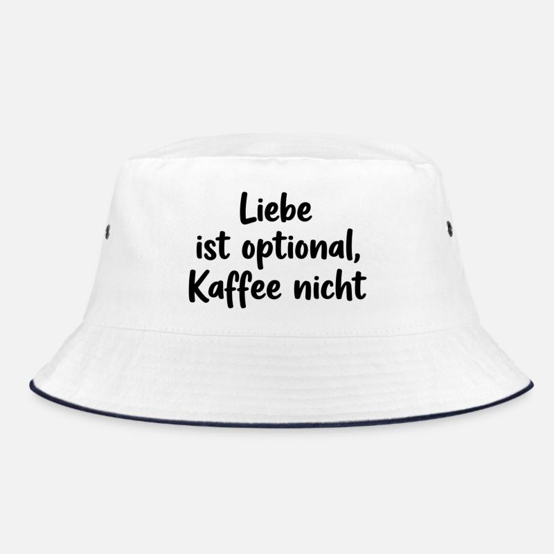 Love is optional, coffee is not – coffee humor Bucket Hat
