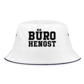 Büro Hengst - Bucket Hat - Weiß/Navy - Vorne