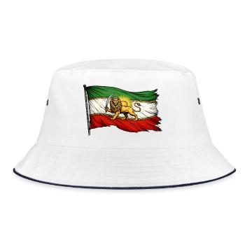 Drapeau de la Perse et de l’Iran - Bob - blanc/marine - Devant