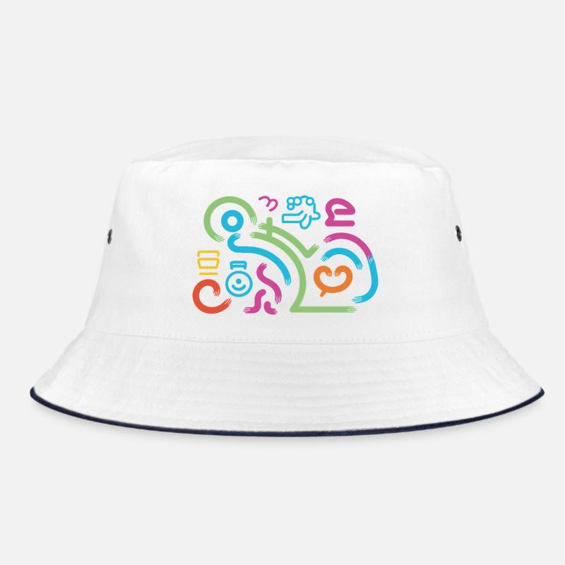 Lebendiger abstrakter Farbstrudel Bucket Hat