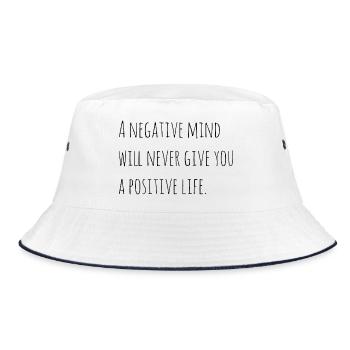 Dicton motivationnel anglais - Bob - blanc/marine - Devant