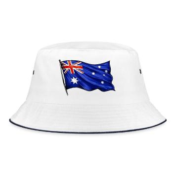 Motif du drapeau australien - Bob - blanc/marine - Devant