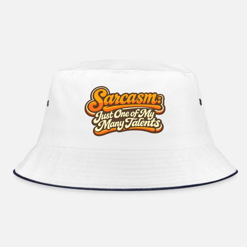 Sarkasmus eines meiner Talente Retro Spruch Bucket Hat