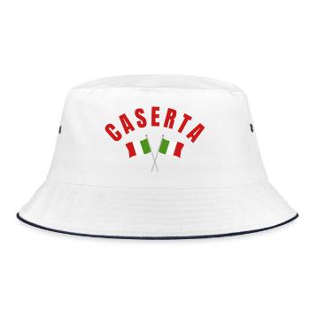Caserta Italian Flags - Bucket Hat - white/navy - Front