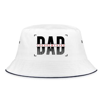 Papa, tu es mon héros Chemise - Bob - blanc/marine - Devant