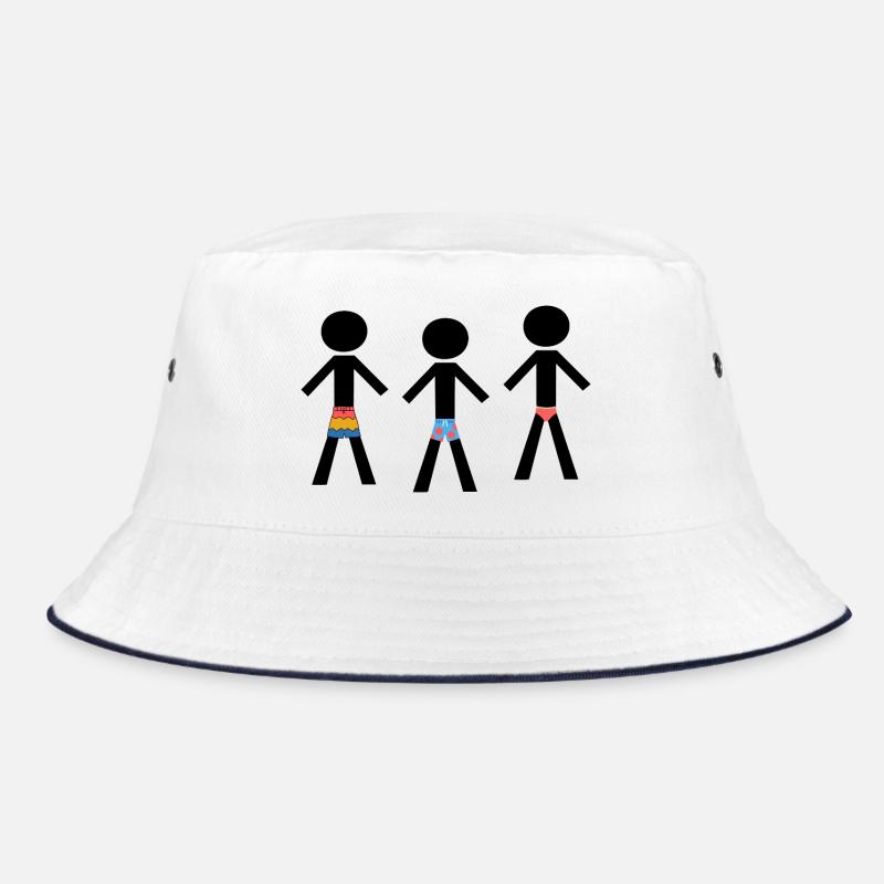 Beach Ready - Three well-dressed men Bucket Hat