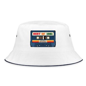 Best of 1981 – Mixtape rétro au look vintage - Bob - blanc/marine - Devant