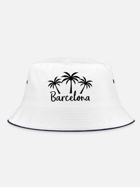 Barcelone - Bob - blanc/marine - Devant