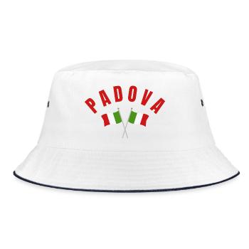 Padoue a franchi les drapeaux italiens - Bob - blanc/marine - Devant
