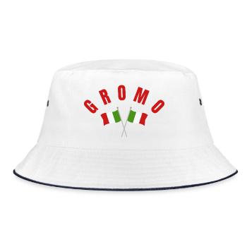 Gromo a franchi les drapeaux italiens - Bob - blanc/marine - Devant