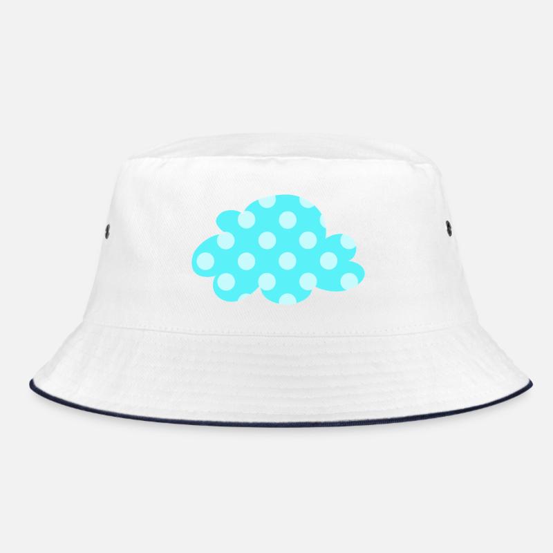 Cloud Dots Dots Nursery Decoration Kids Weather Bucket Hat