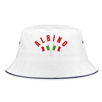 Drapeaux italiens albinos - Bob - blanc/marine - Devant