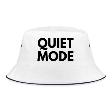 Quiet Mode Minimal Quote Design - Bob - blanc/marine - Devant