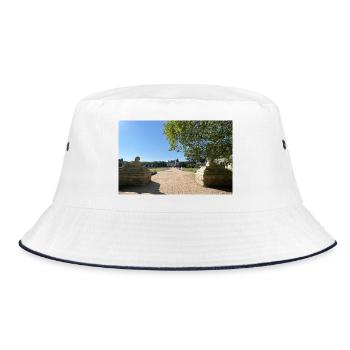 Castle of Chenonceau - Bucket Hat - white/navy - Front