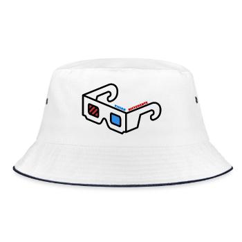 Vision Différente Abstract Logo Lunette 3D - Bob - blanc/marine - Devant