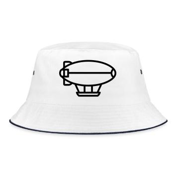 Airship - Bucket Hat - white/navy - Front