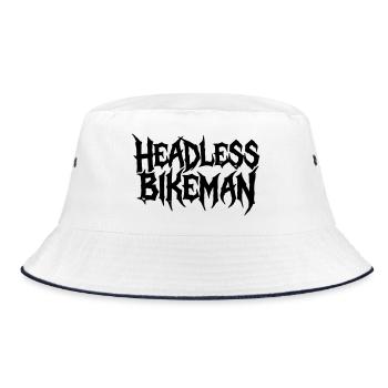 HeadlessBikeman_Typography - Bob - blanc/marine - Devant