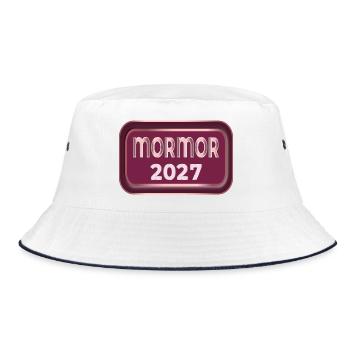 Schwedische Großmutter 2027 - Bucket Hat - Weiß/Navy - Vorne