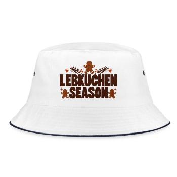 Lebkuchen Season - Bucket Hat - Weiß/Navy - Vorne
