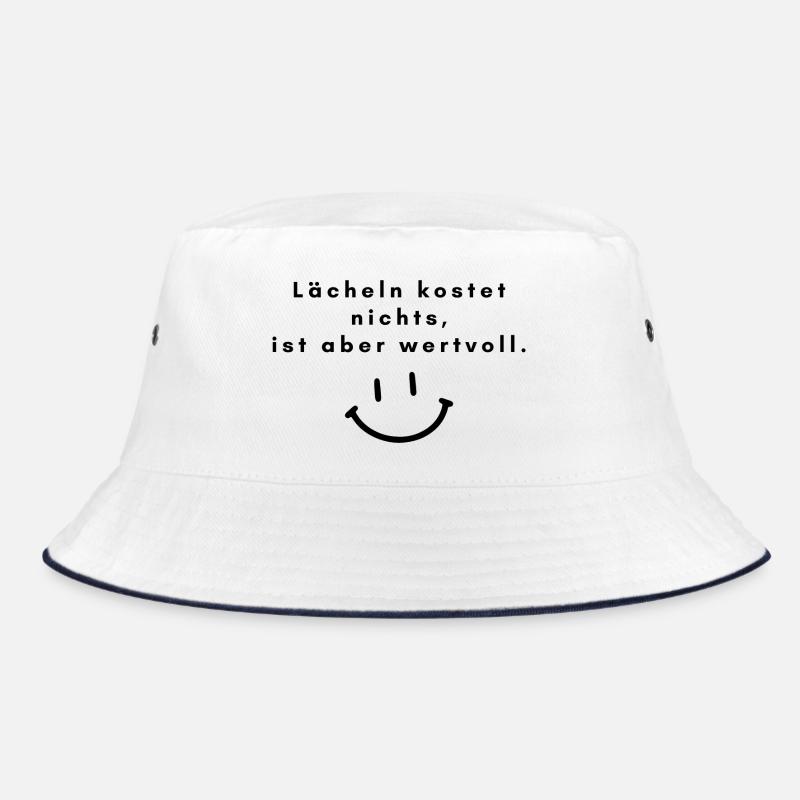 Smiling costs nothing, but is valuable Bucket Hat