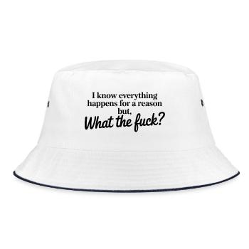 Mysterious Night Sky Celestial Design - Bucket Hat - white/navy - Front