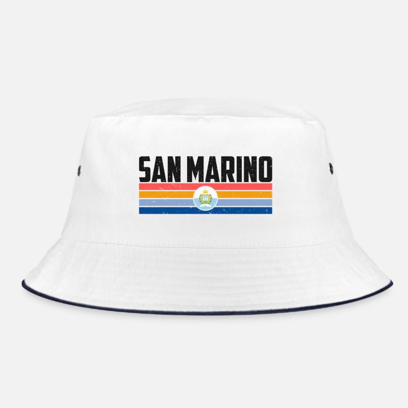 San Marino Flag Graphic Bucket Hat