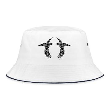 Birds - Bucket Hat - white/navy - Front