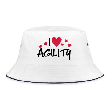 Agility - Bucket Hat - white/navy - Front