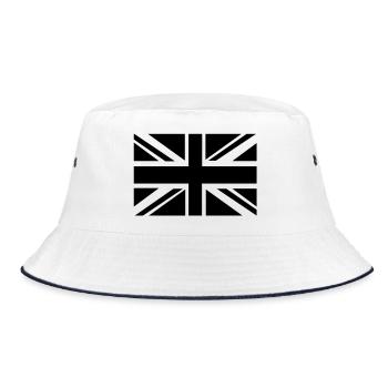 British Flag - Bucket Hat - white/navy - Front