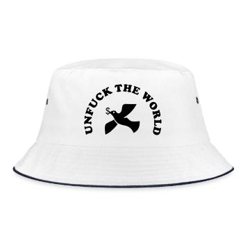UNFUCK le monde - Bob - blanc/marine - Devant