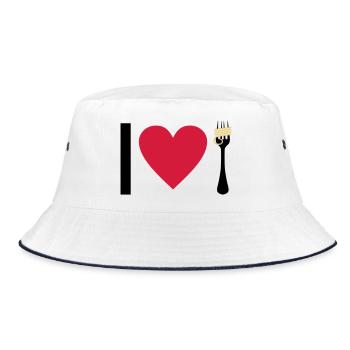 I love Pasta - Bob - blanc/marine - Devant