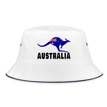 Australie Kangourou / Cadeau / Idée cadeau - Bob - blanc/marine - Devant