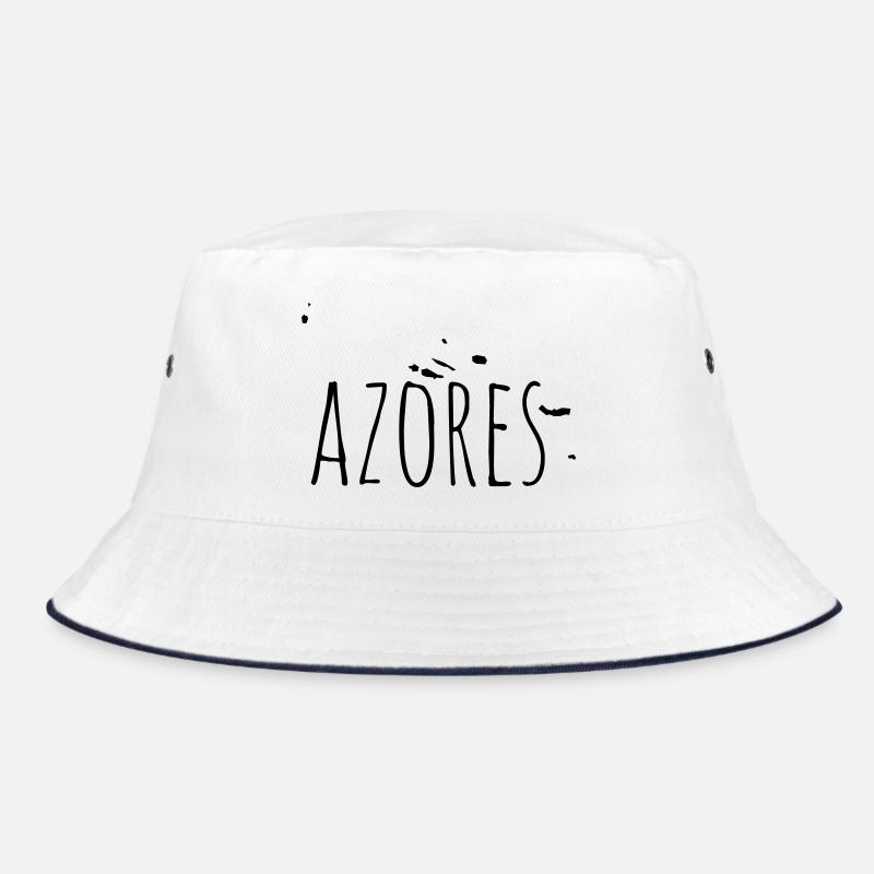 Azores - Bucket Hat - Weiß/Navy