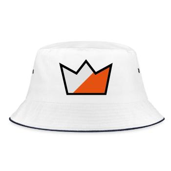 King of orienteering - Bucket Hat - white/navy - Front