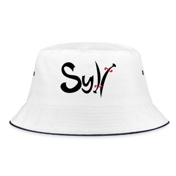 sylt - Bucket Hat - Weiß/Navy - Vorne
