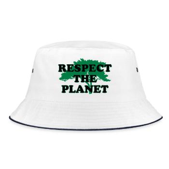 Respectons la planète - Bob - blanc/marine - Devant